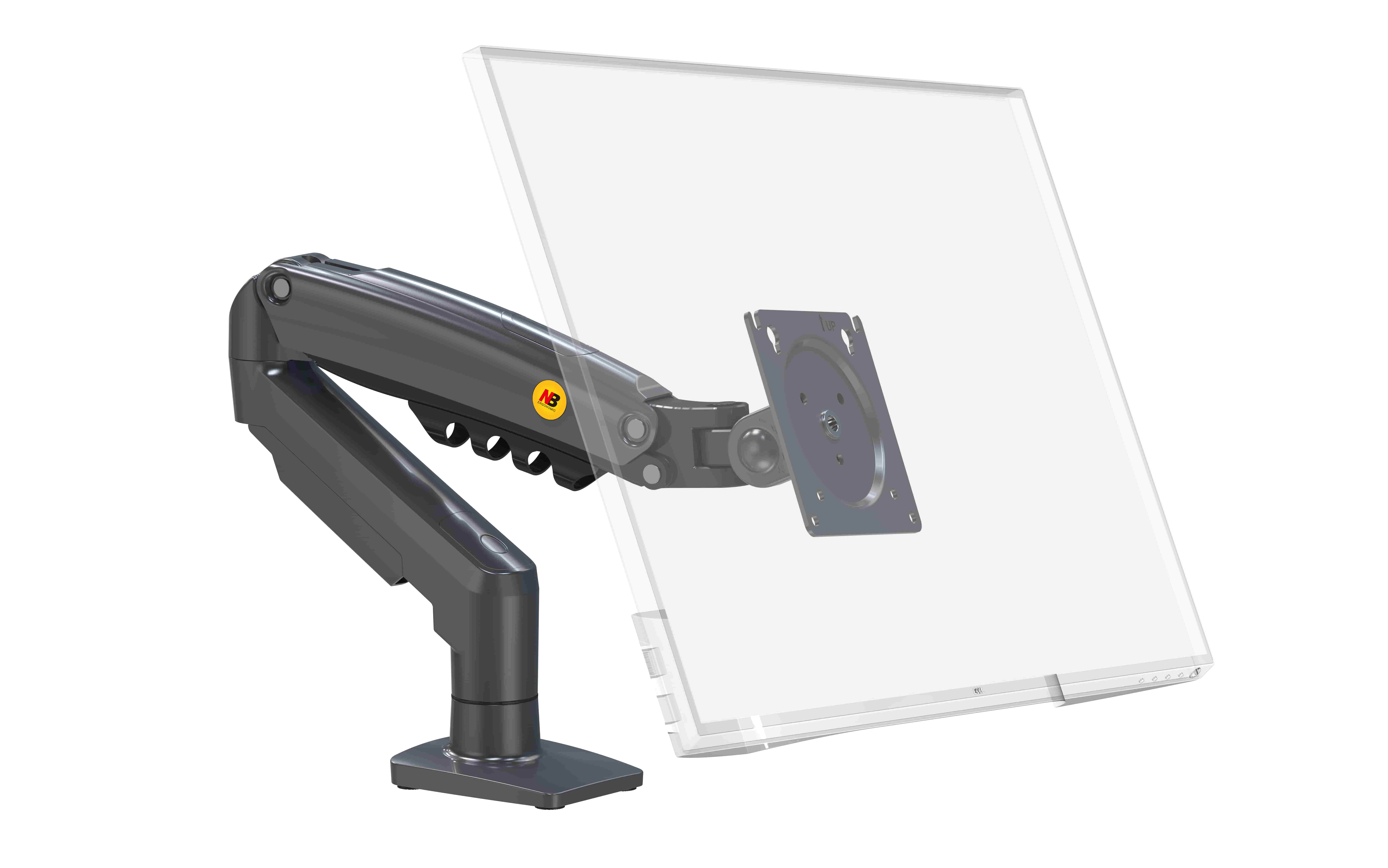 پایه مانیتور بازویی گازی NB مدل Ergonomic F80 – مناسب مانیتورهای 17 تا 30 اینچ